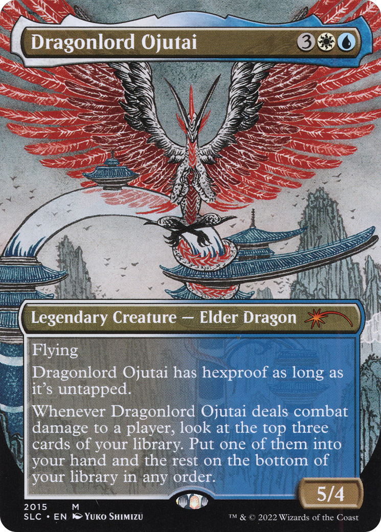Dragonlord Ojutai (Borderless) [Secret Lair Countdown Kit]