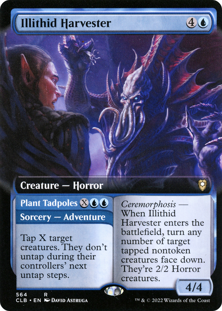 Illithid Harvester // Plant Tadpoles (Extended Art) [Commander Legends: Battle for Baldur's Gate]