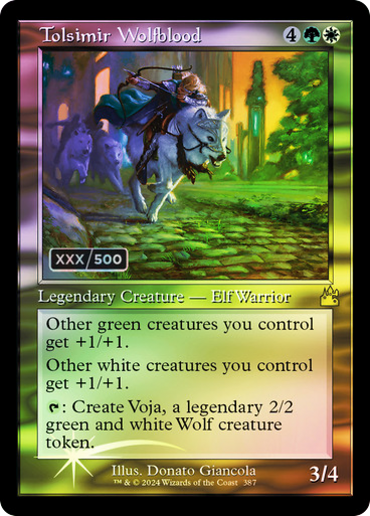 Tolsimir Wolfblood (Retro) (Serialized) [Ravnica Remastered]
