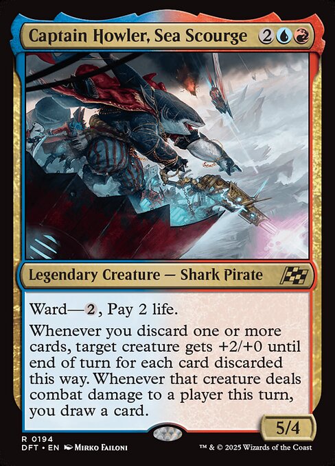 Captain Howler, Sea Scourge (DFT 194) [Aetherdrift]