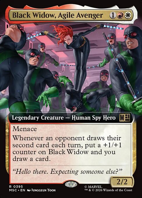 Black Widow, Agile Avenger (MSC 395) [Marvel Super Heroes Commander]