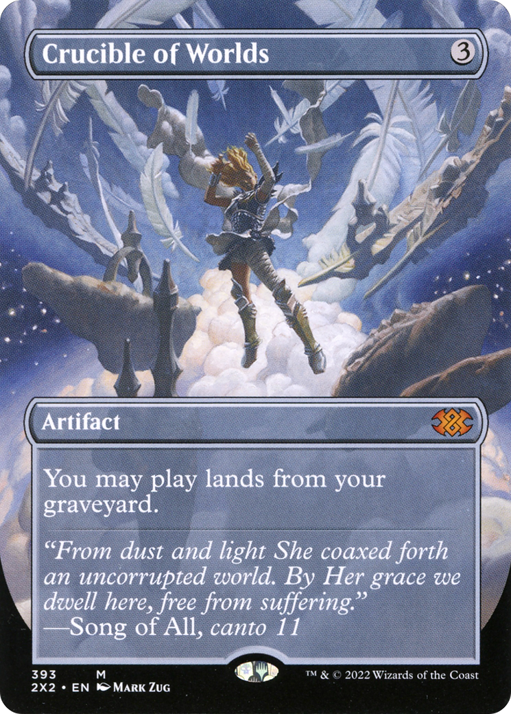 Crucible of Worlds (Borderless Alternate Art) [Double Masters 2022]