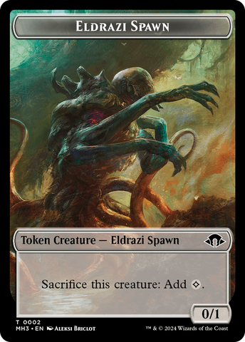 Eldrazi Spawn // Cat Double-Sided Token [Modern Horizons 3 Tokens]