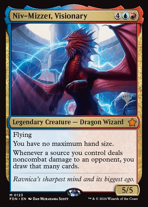 Niv-Mizzet, Visionary (PFDN 123p) [Foundations Promos]