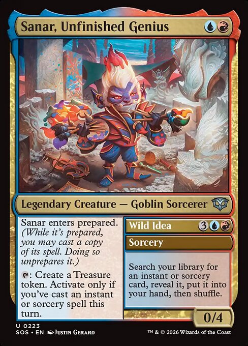 Sanar, Unfinished Genius // Wild Idea (SOS 223) [Secrets of Strixhaven]