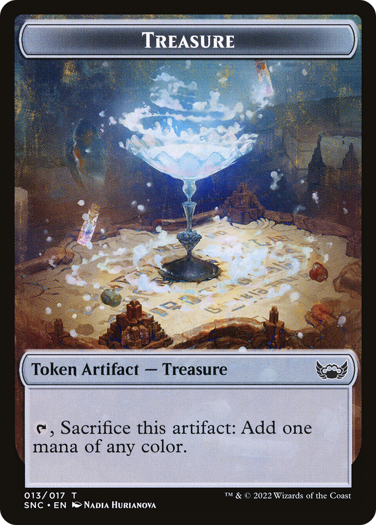 Treasure Token (017) [Streets of New Capenna Tokens]