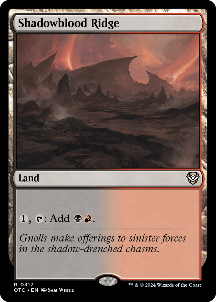 Shadowblood Ridge [Outlaws of Thunder Junction Commander]