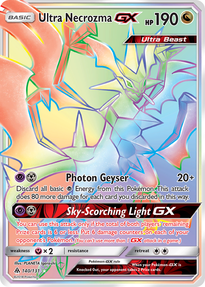 Ultra Necrozma GX (140/131) [Sun & Moon: Forbidden Light]