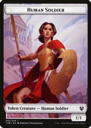 Human Soldier // Tentacle Double-Sided Token [Theros Beyond Death Tokens]