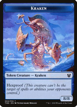 Kraken // Satyr Double-Sided Token [Theros Beyond Death Tokens]
