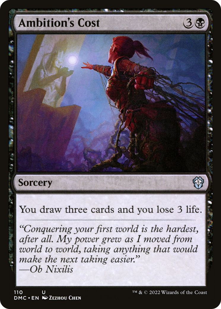 Ambition's Cost [Dominaria United Commander]