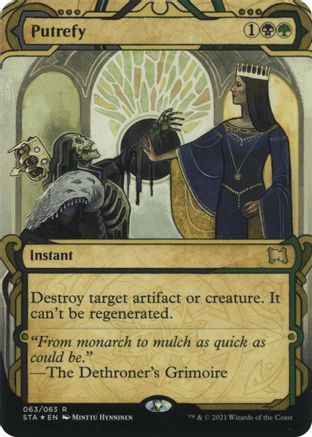 Putrefy (Foil Etched) [Strixhaven: School of Mages Mystical Archive]