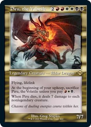 Piru, the Volatile (Retro Foil Etched) [Modern Horizons 2]