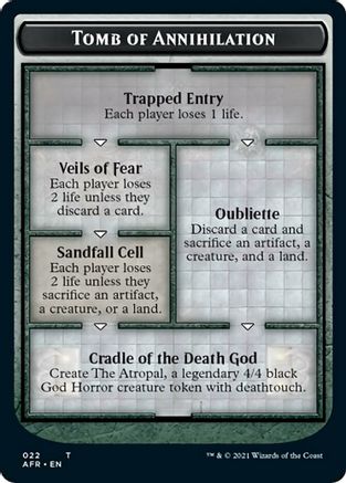Tomb of Annihilation Token (Oversized) [Oversize Cards]