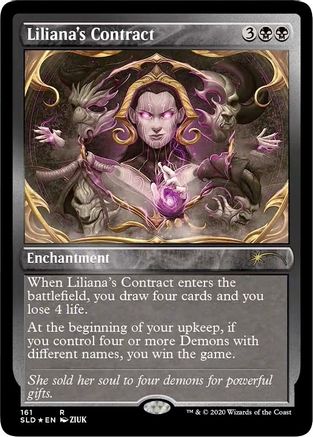 Liliana's Contract (Foil Etched) [Secret Lair Drop Series]