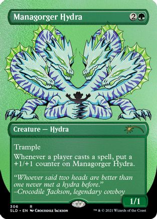 Managorger Hydra (Borderless) (Foil Etched) [Secret Lair Drop Series]