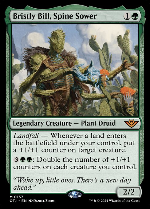 Bristly Bill, Spine Sower (POTJ 157p) [Outlaws of Thunder Junction Promos]