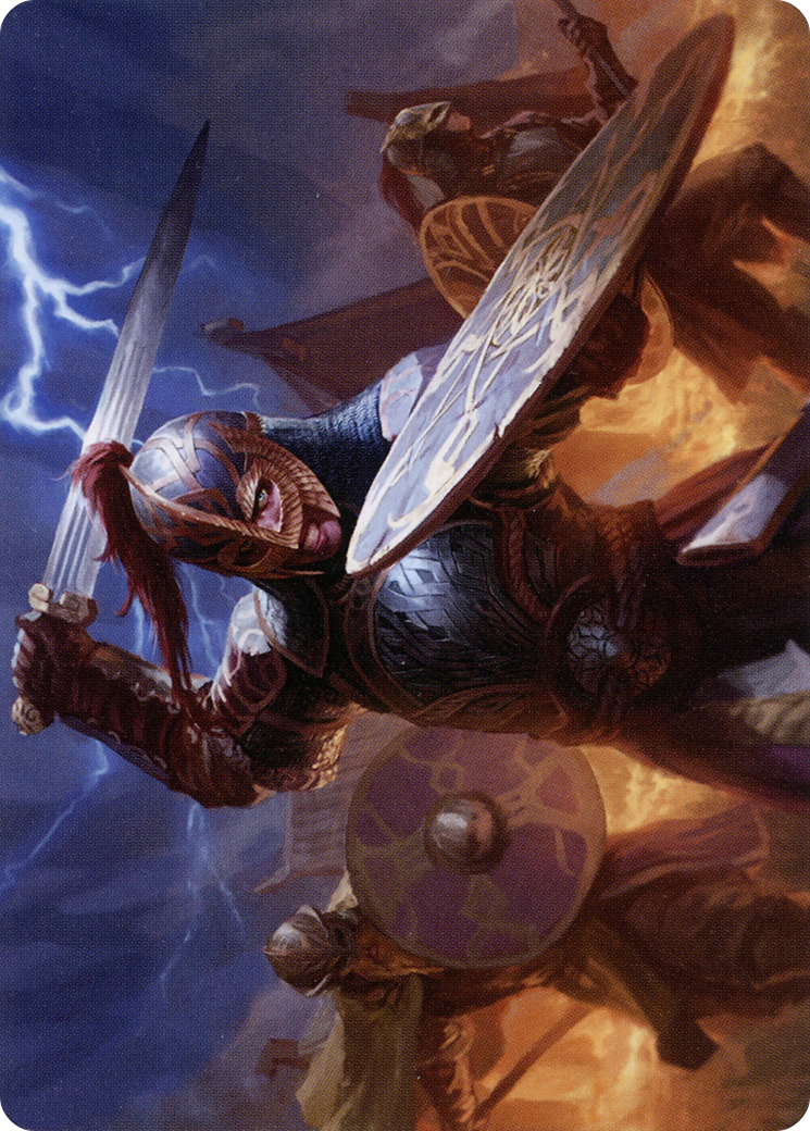 Beskir Shieldmate Art Card [Kaldheim Art Series]