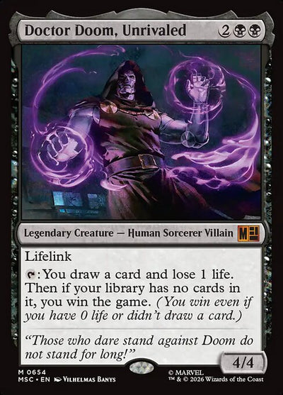 Doctor Doom, Unrivaled (MSC 654) [Marvel Super Heroes Commander]