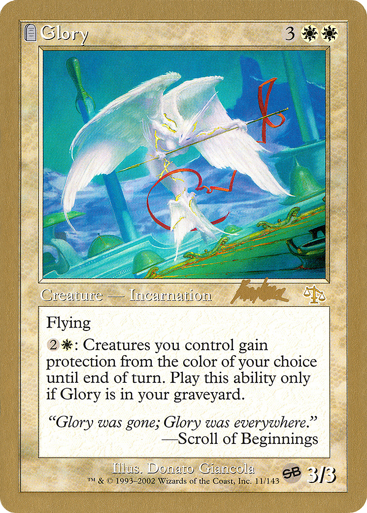 Glory (Brian Kibler) (SB) [World Championship Decks 2002]