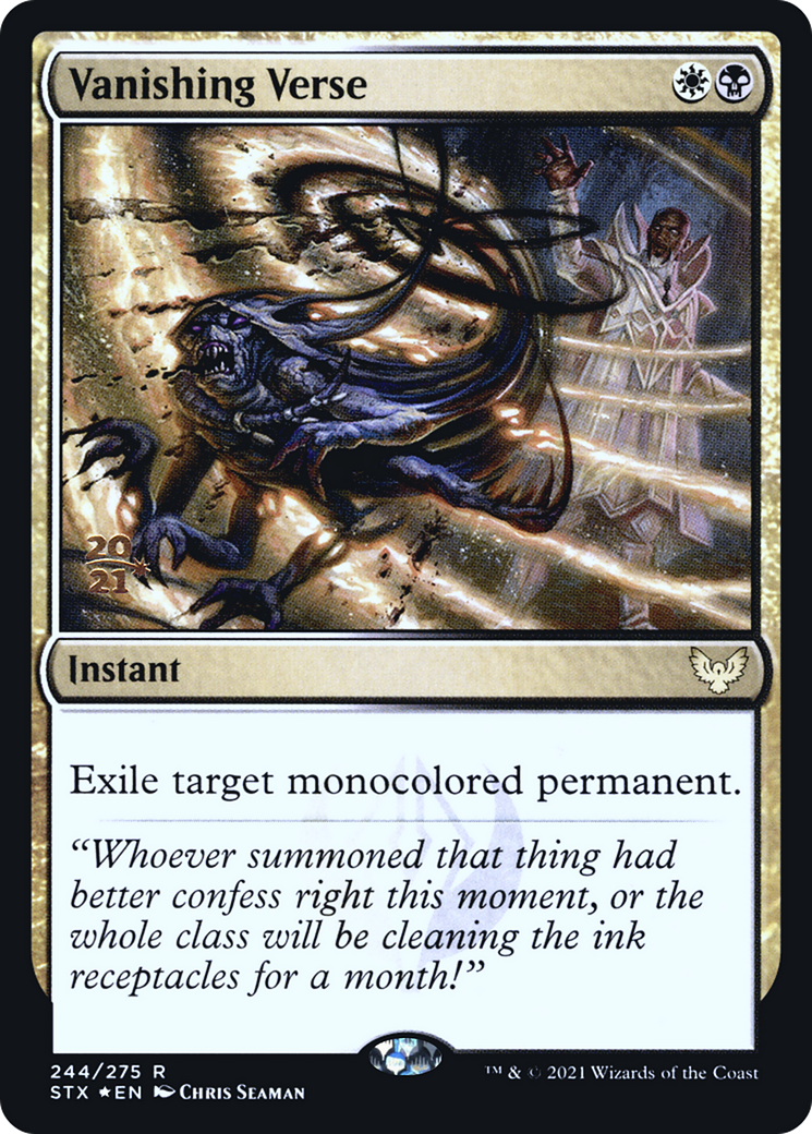 Vanishing Verse [Strixhaven: School of Mages Prerelease Promos]