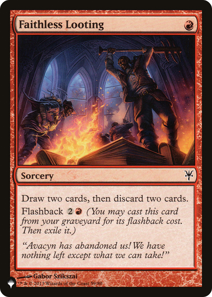 Faithless Looting [The List]