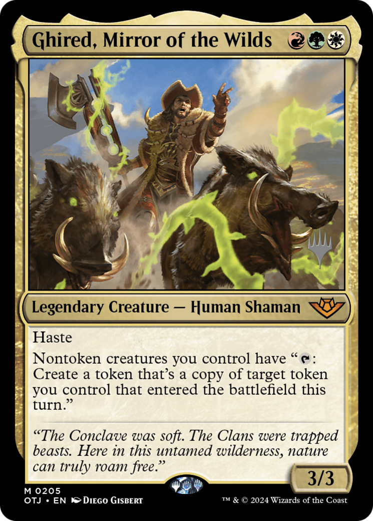 Ghired, Mirror of the Wilds (Promo Pack) [Outlaws of Thunder Junction Promos]