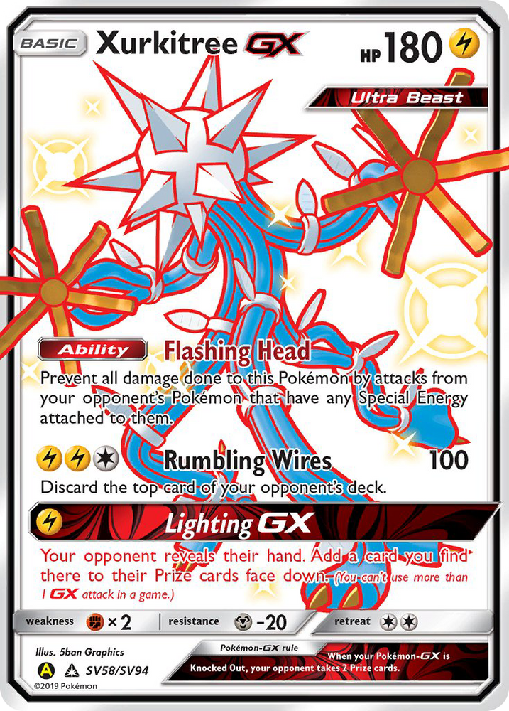 Xurkitree GX (SV58/SV94) [Sun & Moon: Hidden Fates - Shiny Vault]