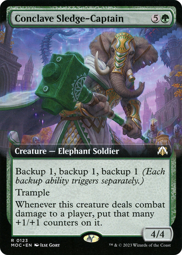 Conclave Sledge-Captain (Extended Art) [March of the Machine Commander]