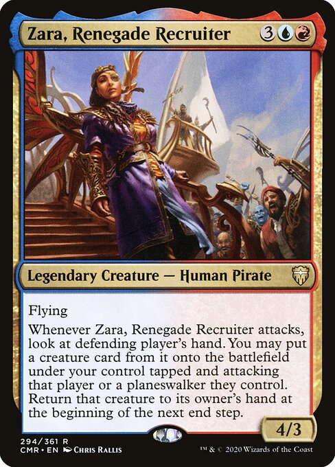 Zara, Renegade Recruiter (CMR 294) [Commander Legends]