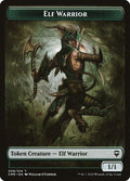 Copy (013) // Elf Warrior Double-Sided Token [Commander Legends Tokens]