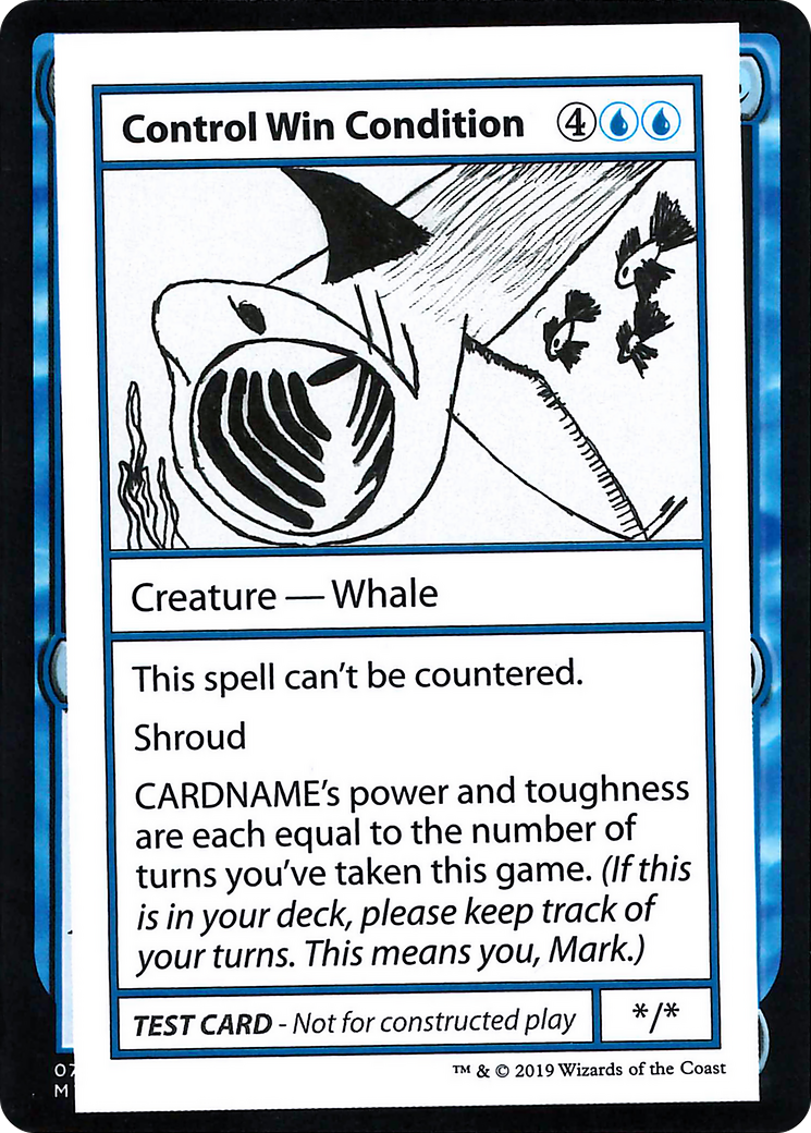 Control Win Condition (2021 Edition) [Mystery Booster Playtest Cards]