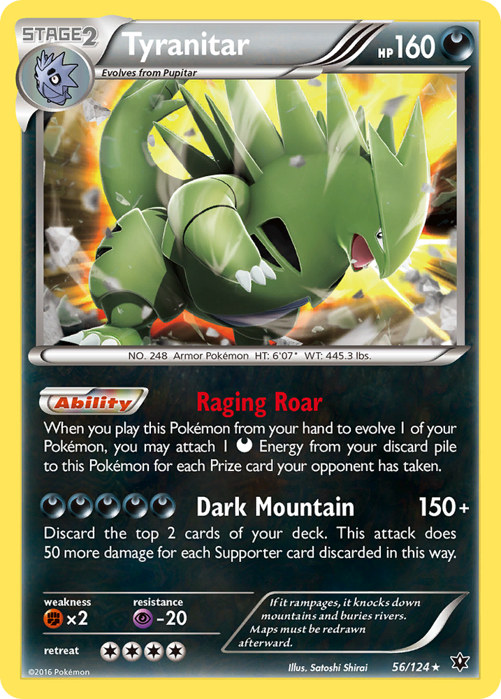 Tyranitar (56/124) [XY: Fates Collide]