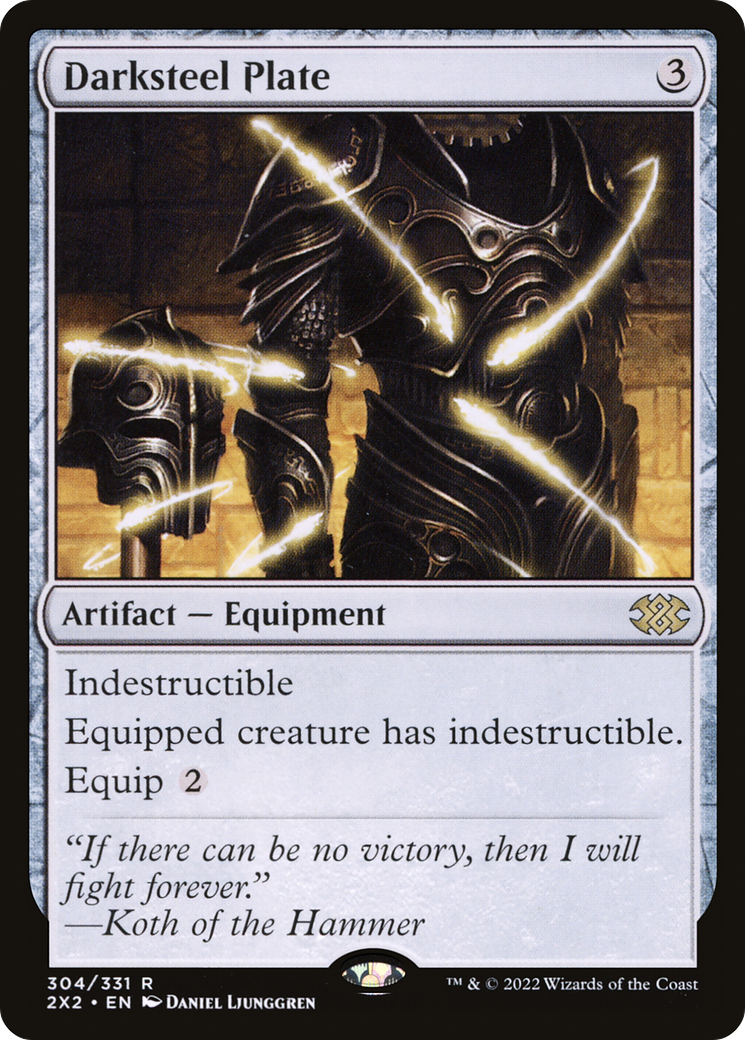 Darksteel Plate [Double Masters 2022]