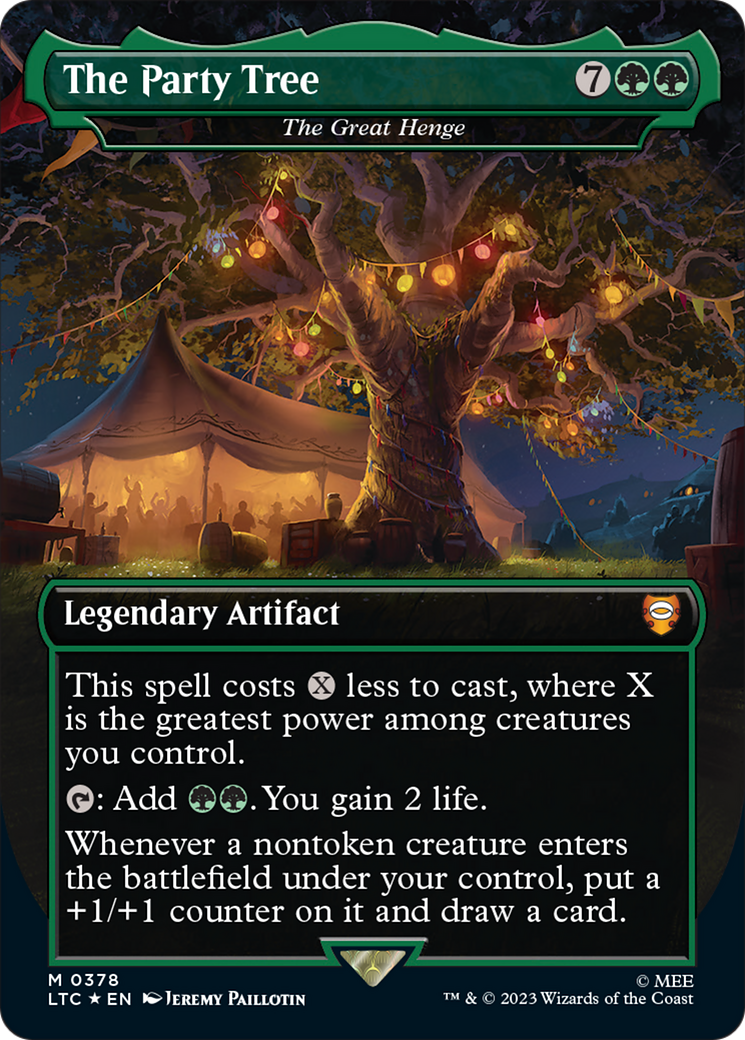 The Party Tree - The Great Henge (Borderless) (Surge Foil Realms and Relics) [The Lord of the Rings: Tales of Middle-Earth Commander]