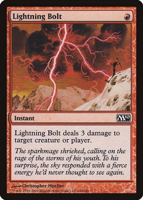 Lightning Bolt (M10 146) [Magic 2010]
