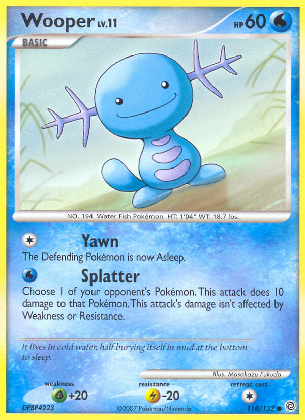 Wooper (118/132) [Diamond & Pearl: Secret Wonders]