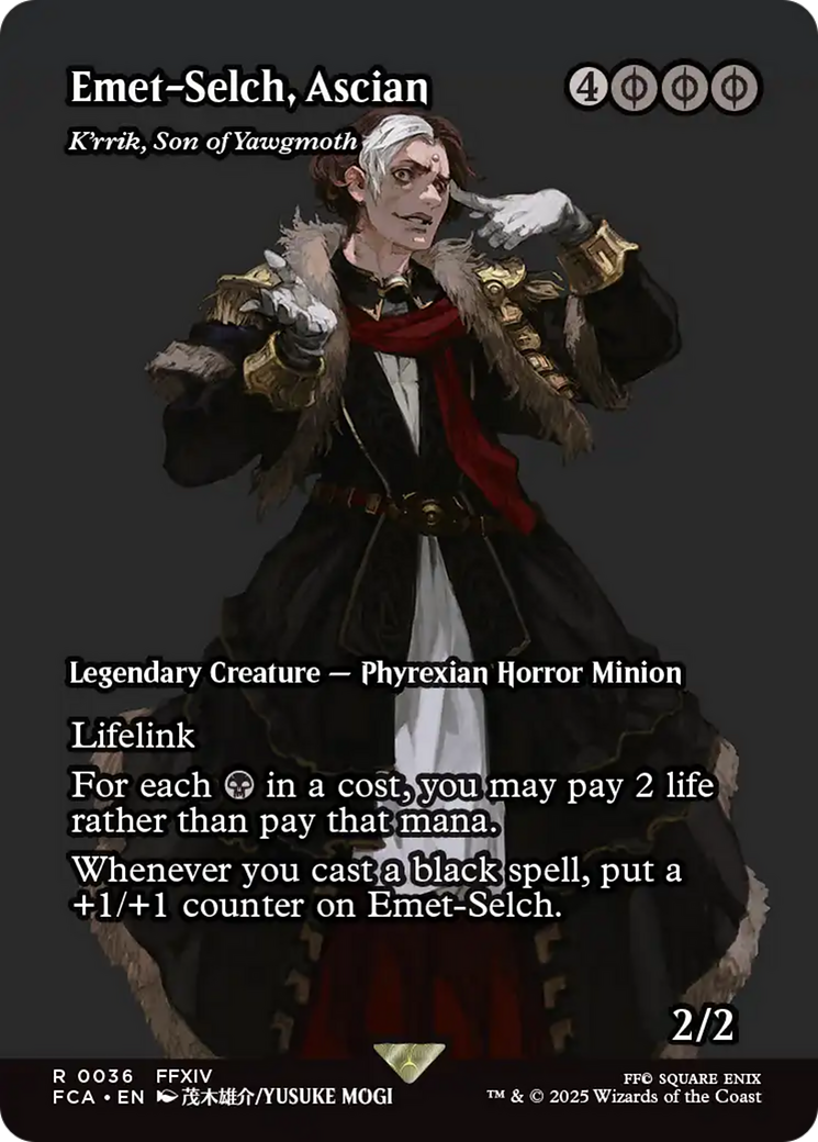 Emet-Selch, Ascian - K'rrik, Son of Yawgmoth (Showcase) [FINAL FANTASY : Through the Ages]