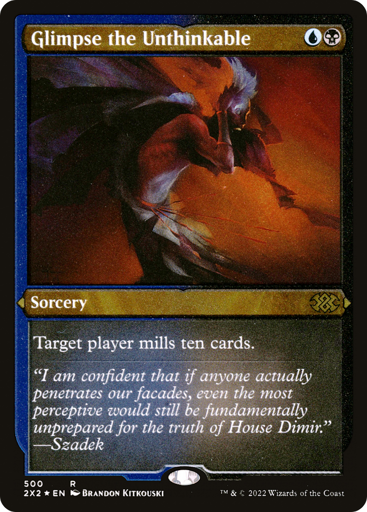 Glimpse the Unthinkable (Foil Etched) [Double Masters 2022]