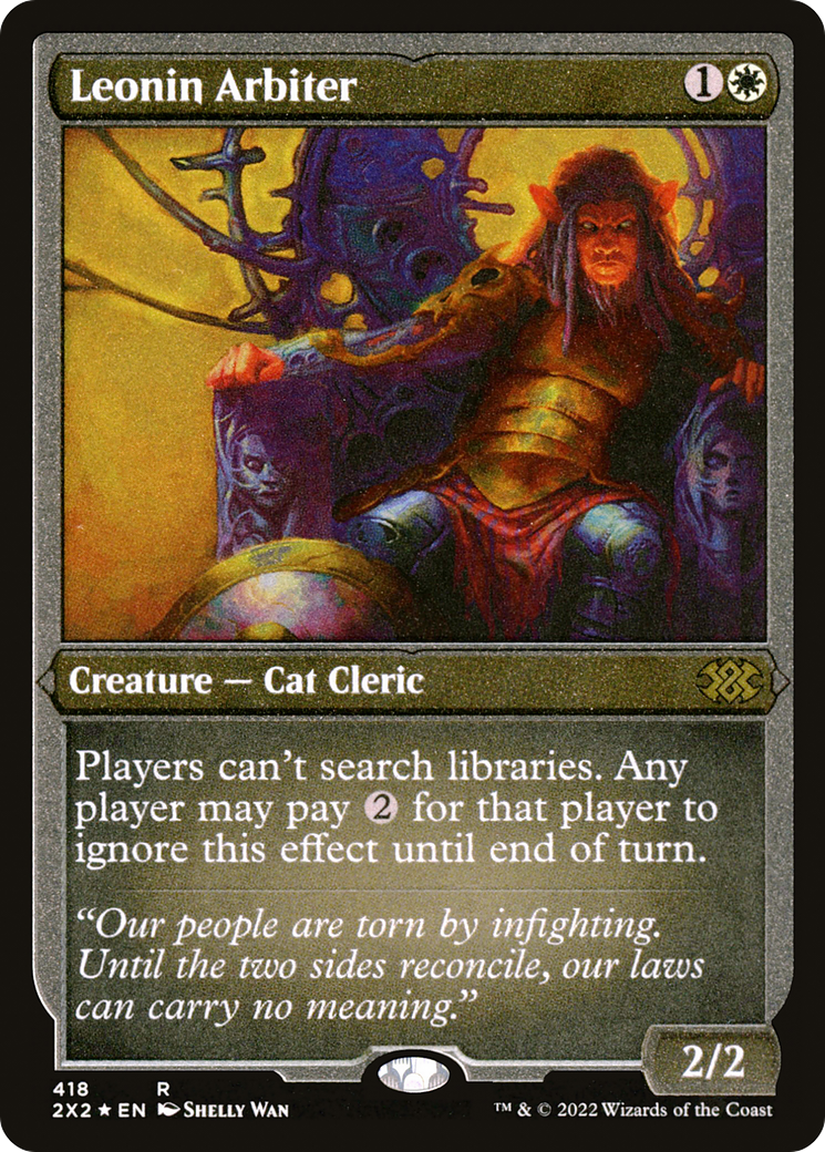 Leonin Arbiter (Foil Etched) [Double Masters 2022]