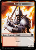 Soldier (017) // Eldrazi Double-Sided Token [Phyrexia: All Will Be One Commander Tokens]