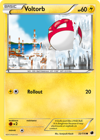 Voltorb (32/116) [Black & White: Plasma Freeze]