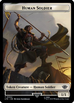 Food (11) // Human Soldier (02) Double-Sided Token [The Lord of the Rings: Tales of Middle-Earth Tokens]