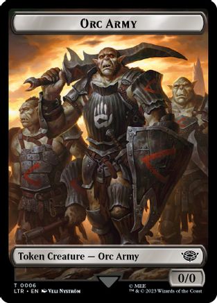Food (09) // Orc Army (06) Double-Sided Token [The Lord of the Rings: Tales of Middle-Earth Tokens]