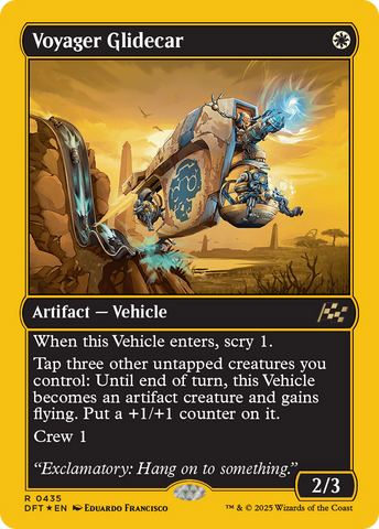 Voyager Glidecar (First-Place Foil) [Aetherdrift]