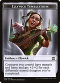Dog Illusion // Ellywick Tumblestrum Emblem Double-Sided Token [Dungeons & Dragons: Adventures in the Forgotten Realms Tokens]