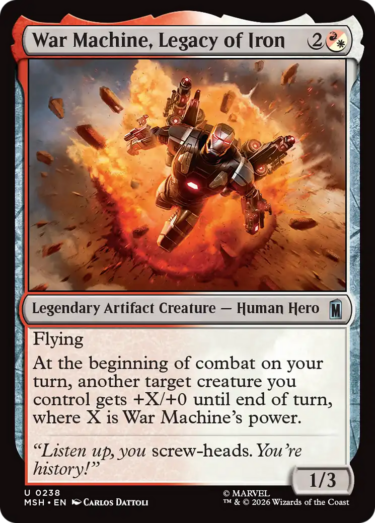 War Machine, Legacy of Iron [Marvel Super Heroes]