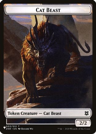 Cat Beast // Shapeshifter Double-Sided Token [Secret Lair Commander Deck: Raining Cats and Dogs Tokens]