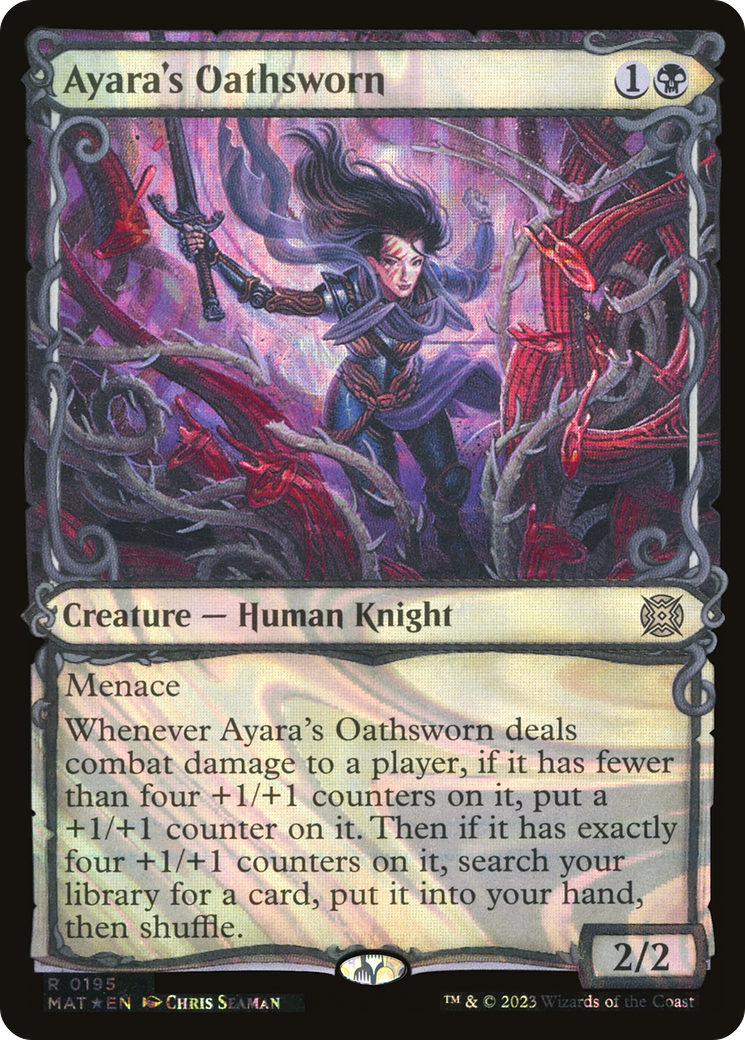 Ayara's Oathsworn (Showcase Halo Foil) [March of the Machine: The Aftermath]