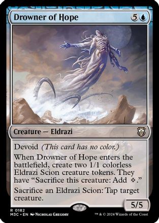 Drowner of Hope (Ripple Foil) [Modern Horizons 3 Commander]